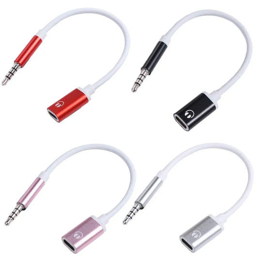 3.5mm Male 3.5mm Male Type-c Female Converter Type C Female Aux Cable Type-C To 3.5mm Jack Converter Conversion Durable