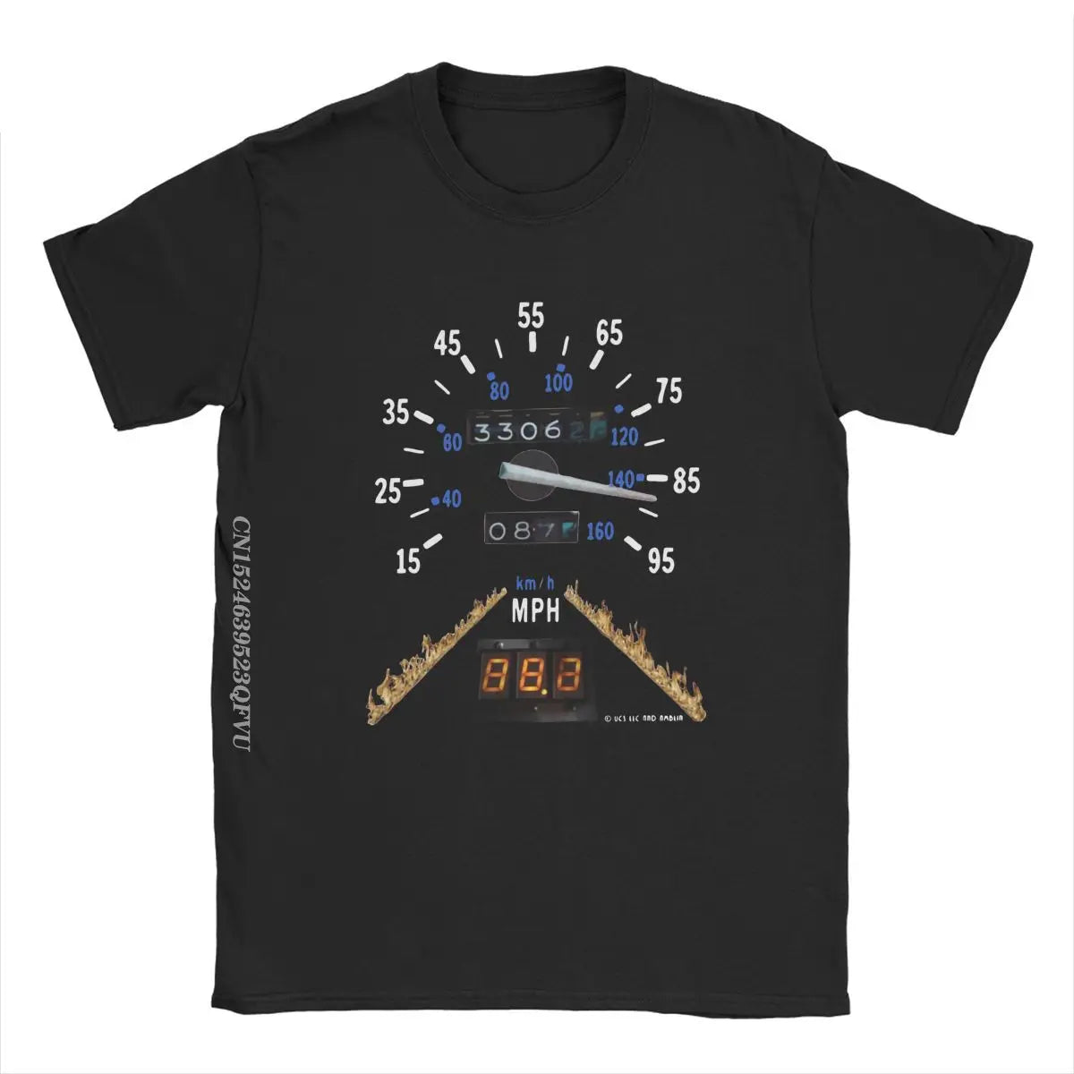 Back To The Future 88 MPH Men's Tshirt Time Travel Movie BTTF Leisure Tees Harajuku T-Shirts Premium Cotton Adult Clothes