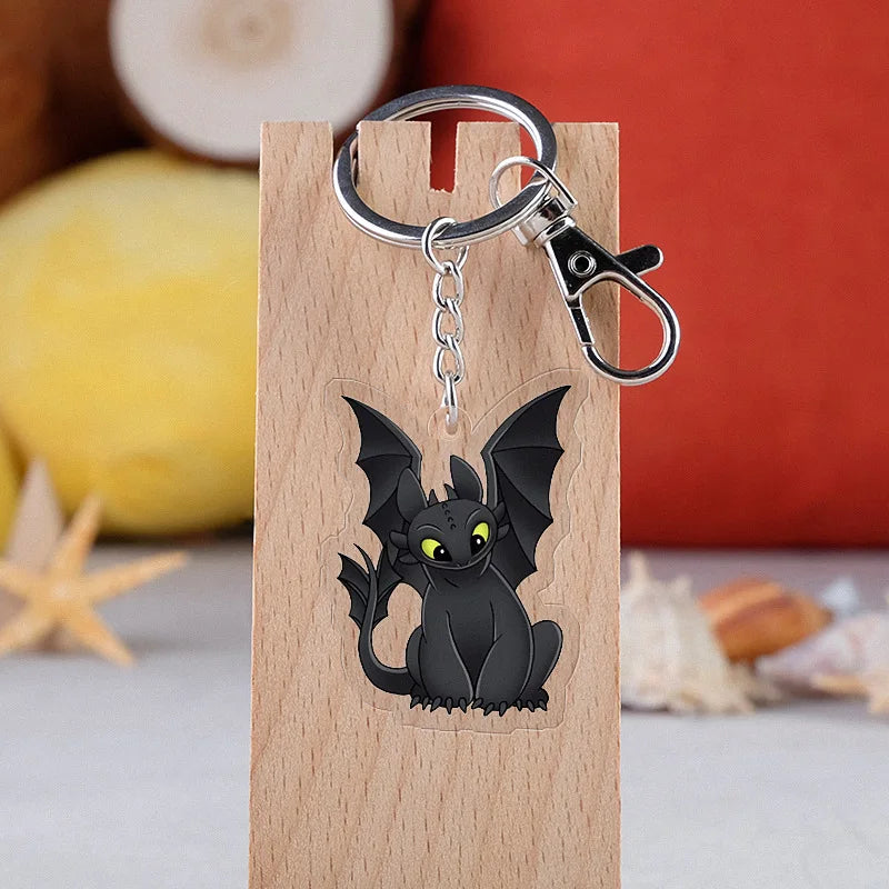 Creative keychain dragon Cute Cartoon Couple DIY Buckle Pendant with Male and Female Ring Ins Personalized