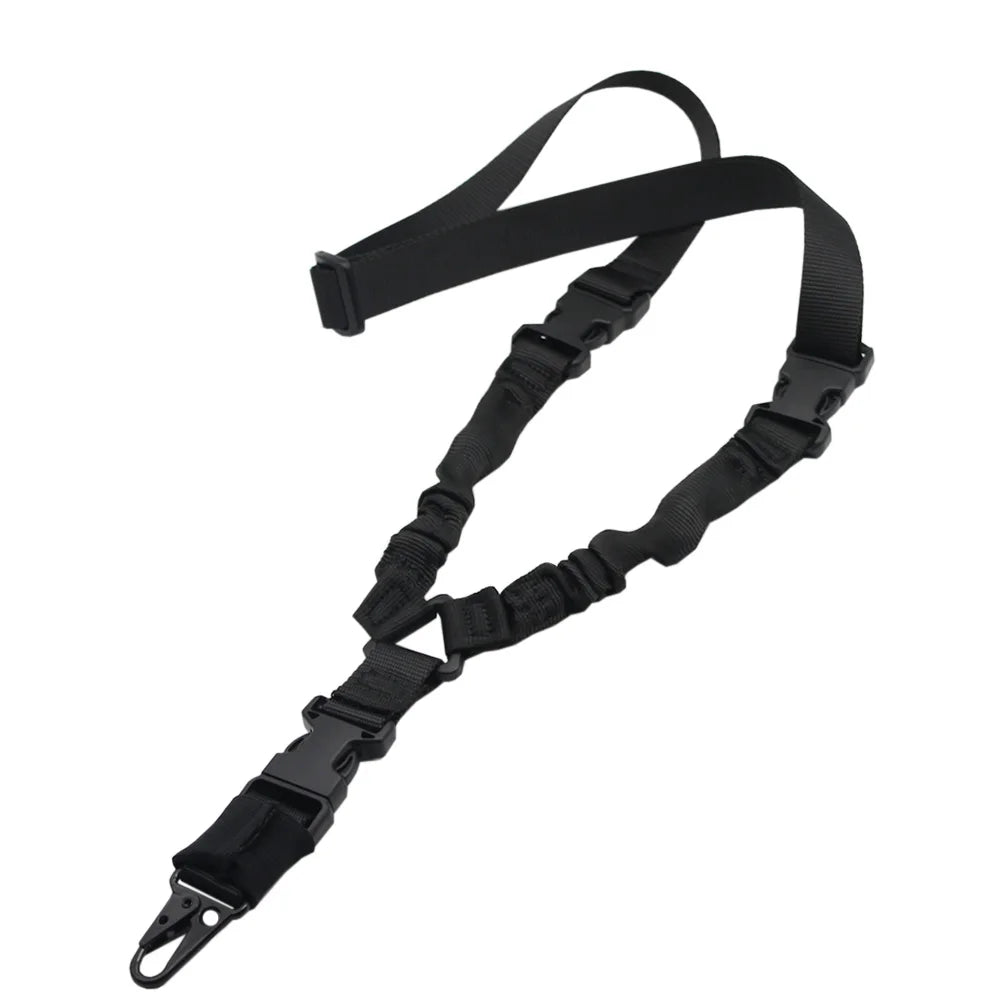 Tactical Single Point Rifle Sling 1 Point Airsoft Heavy Duty Rifle Sling Combat Shooting Gun Sling Hunting Strap