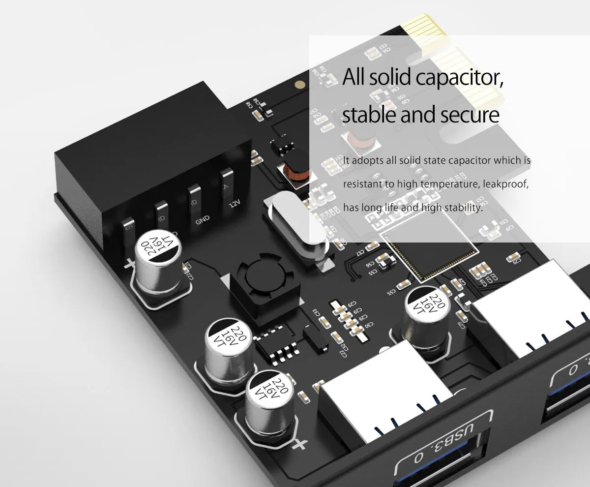 ORICO PCI Express Expansion Card USB 3.0 PCI-E 2 Port 15 Pin SATA to Big 4 Pin Interface 5 Gbps Speed For Computer Components