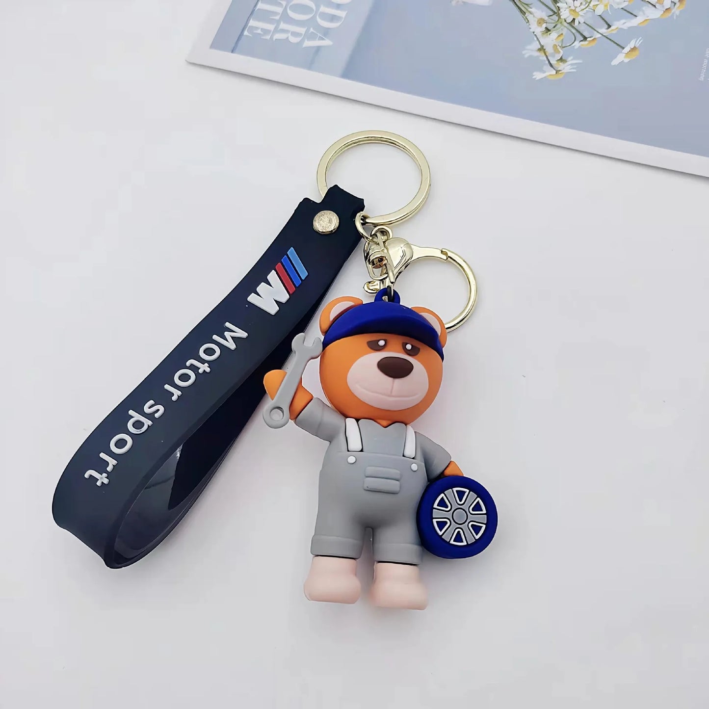 Cartoon Animal  PVC keychain   Doll Pendant Bear Bag car  Accessories