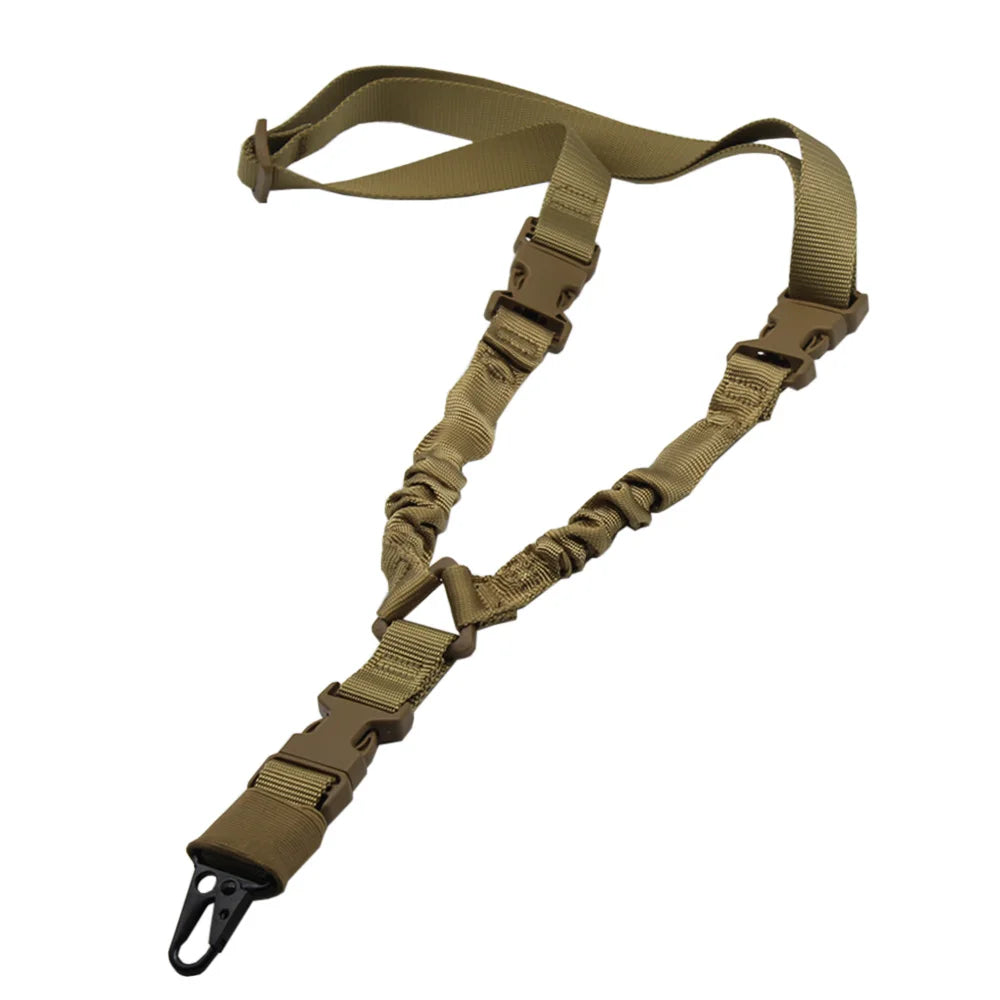 Tactical Single Point Rifle Sling 1 Point Airsoft Heavy Duty Rifle Sling Combat Shooting Gun Sling Hunting Strap