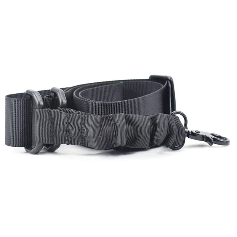 Tactical Single Point Gun Sling Shoulder Strap Rifle Rope Belt with Metal Buckle Shotgun Hunting AR 15 Accessories Airsoft Gear