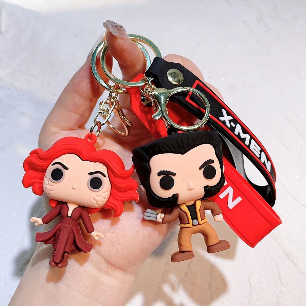 Cartoon The Avengers Keychain Venom Keyring Keys Holder Gifts for Friends