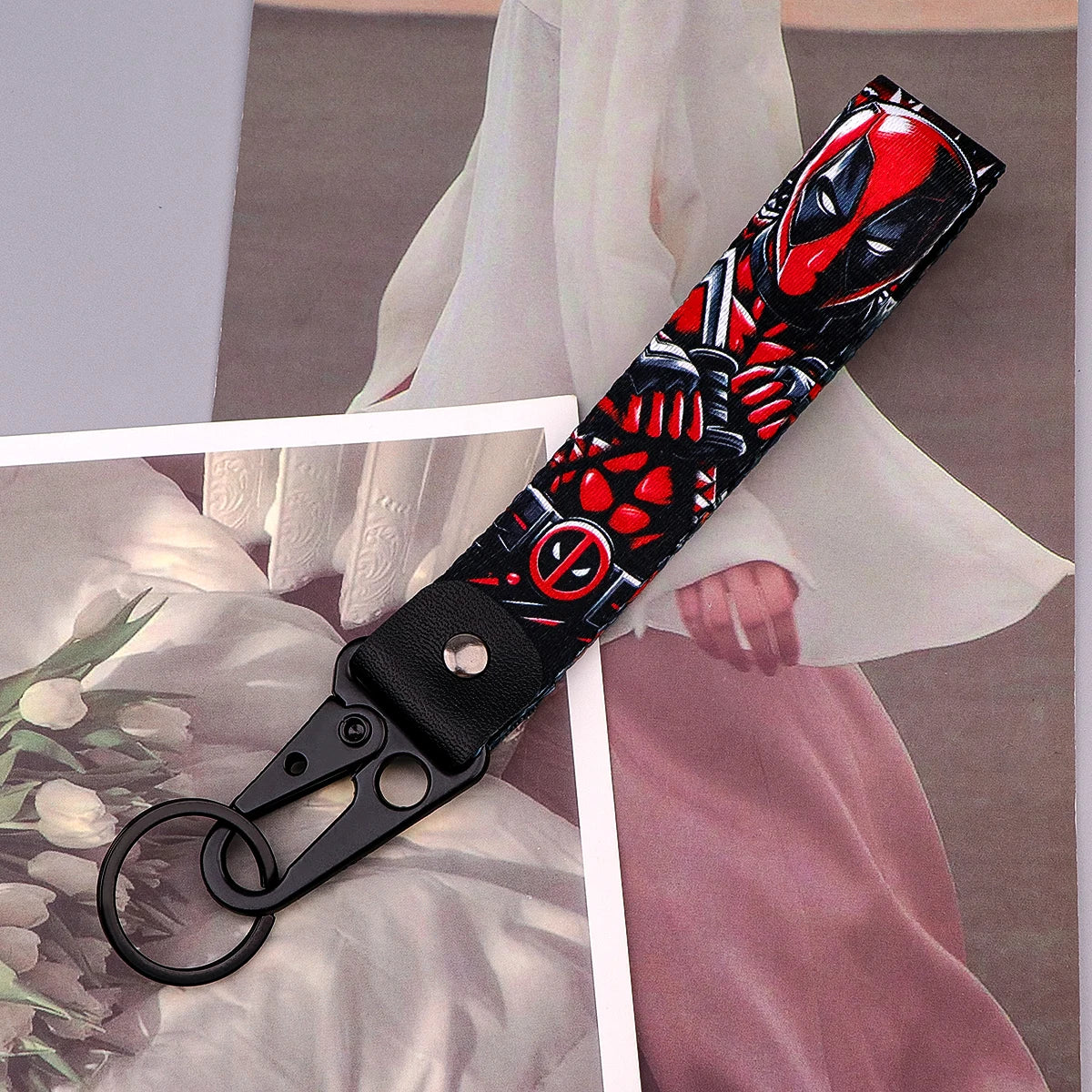 Superhero Car Keychain Anime Movie Key Rings Cool Jewelry Men Women Lanyard Motorcycle Accessories Gifts For Friends