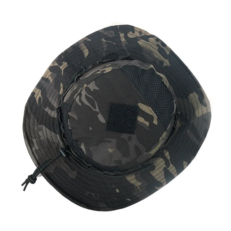 Tactical 2.0 Boonie Hat Summer Mesh Camouflage Combat Cap Multicam Outdoor Sports Training Fishing Hiking Camping Hunting Hats
