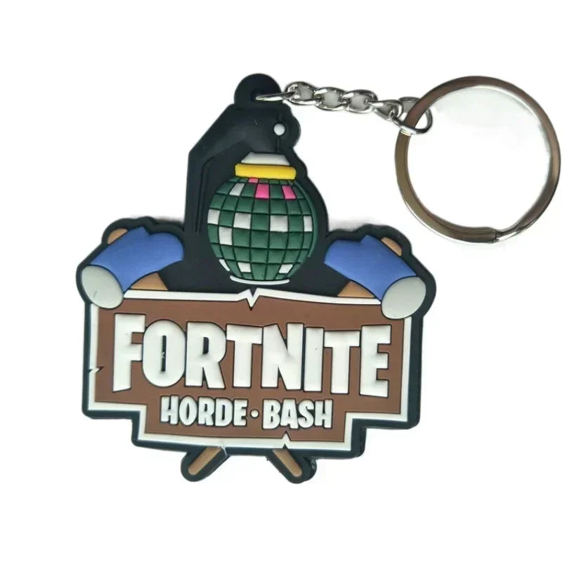 Fortnite Pvc Key Chain Cute Couple Bag Car Keychain Pendant Accessories Children's Toys Birthday Gift
