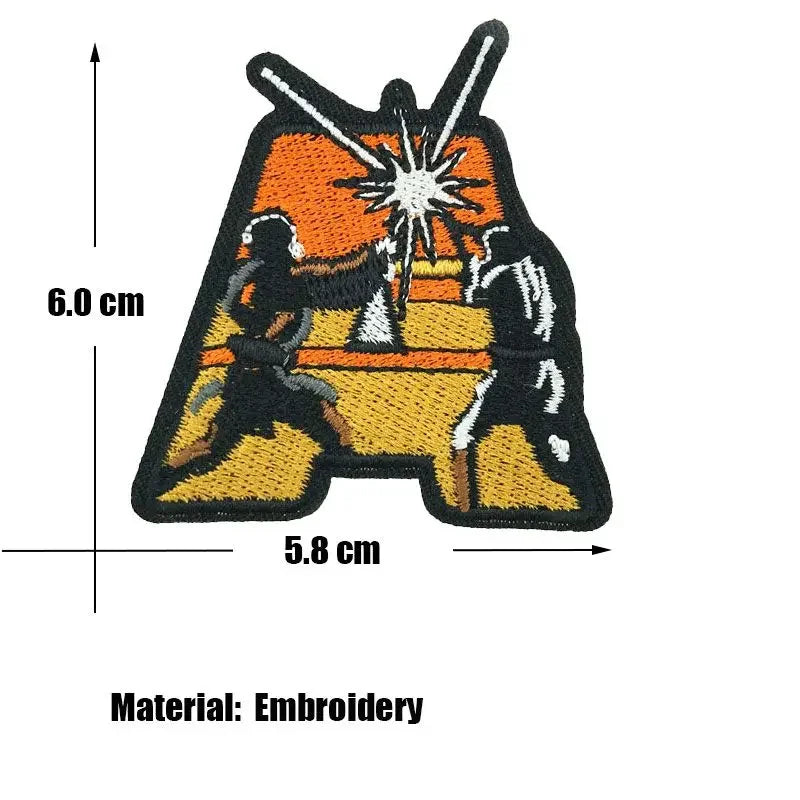 Star Wars Mandalorian Jedi Knight Badge Anime Cartoon Embroidery Fashion Velcro Tactical Clothing Patch Accessories Gift