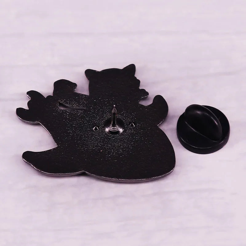 Keep a Positive Mindset pins Rainbow Shark Brooch Horror Movie-Inspired Badge Clothing Bags Jewelry Accessories Gifts for Friend