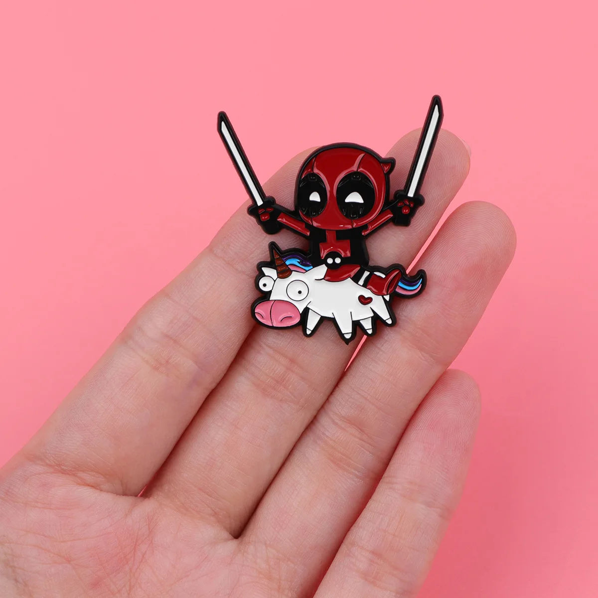 Cartoon Stitch Pin Movie Deadpool Hero Brooches for Women Men Lapel Pins Badges Clothes Accessories Cosplay Jewelry Fans Gifts