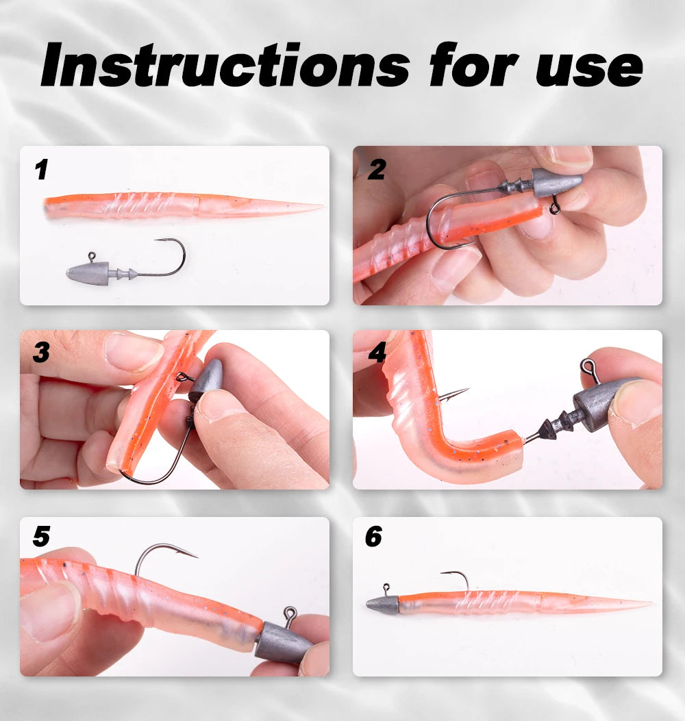 Hunthouse 7g 10g 12g 14g Dart Jig Head Fishing Hook Soft Lure High Carbon Steel Fishhooks Jig Heads For Fishing Bait Hooks