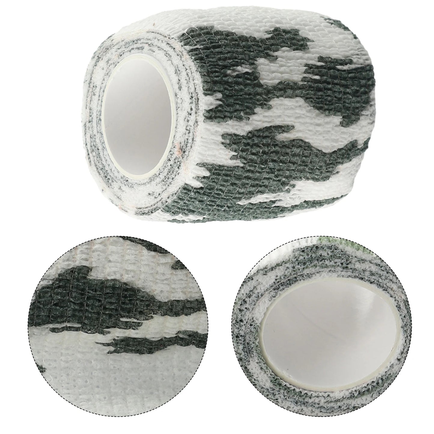 Hand Tool Camo Form Reusable Self Cling Camo Hunting Rifle Provide Insulation Fabric Tape Wrap Polyester Camouflage Equipment