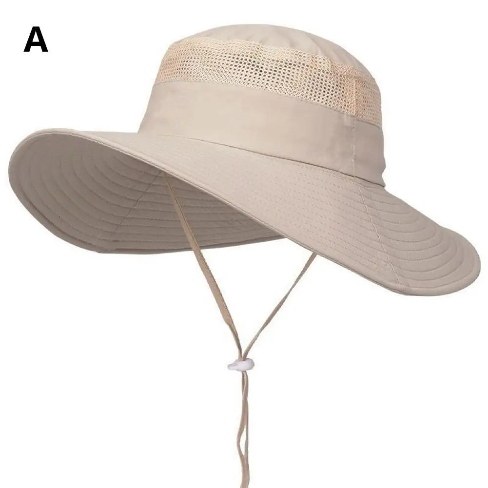 Outdoor Fisherman Hat Wide Brim Bucket Hat With Neck Hiking Cover Adjustable Outdoor Fishing Camping Travel Anti Uv Hat Cap