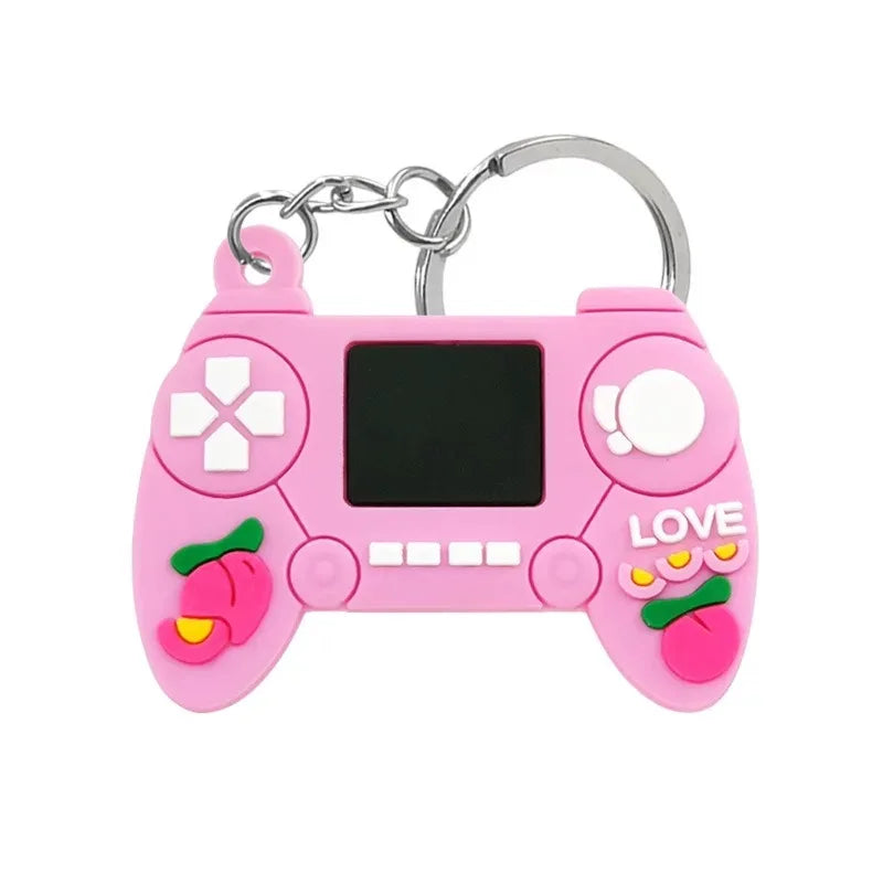1PCS PVC Game Machine Keychain & Keyring Cute Gamepad Joystick Key Chain PS4 Game Console Jewelry Bag Car Hanging Accessories