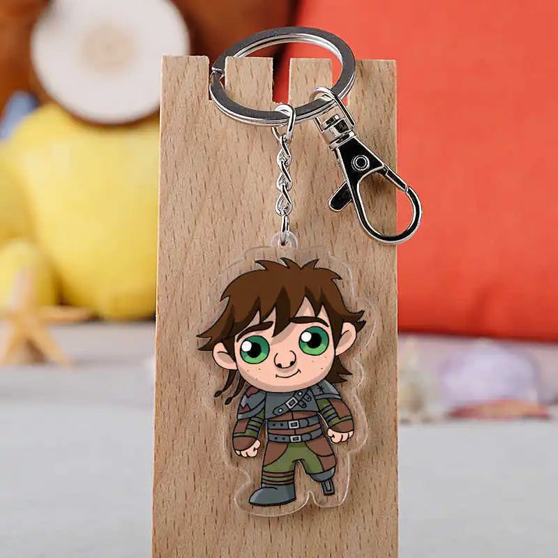 Creative keychain dragon Cute Cartoon Couple DIY Buckle Pendant with Male and Female Ring Ins Personalized