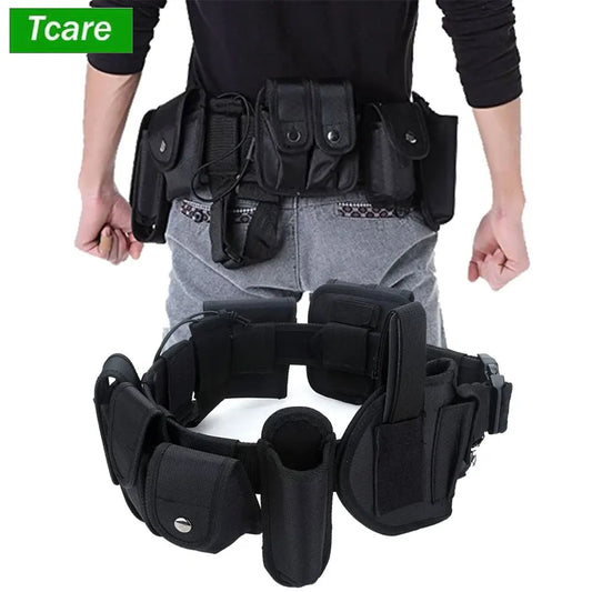 Police Tactical Belt Security Guard Belt, Versatile Military Modular Equipment System Molded Duty Belt Set for Law Enforcement