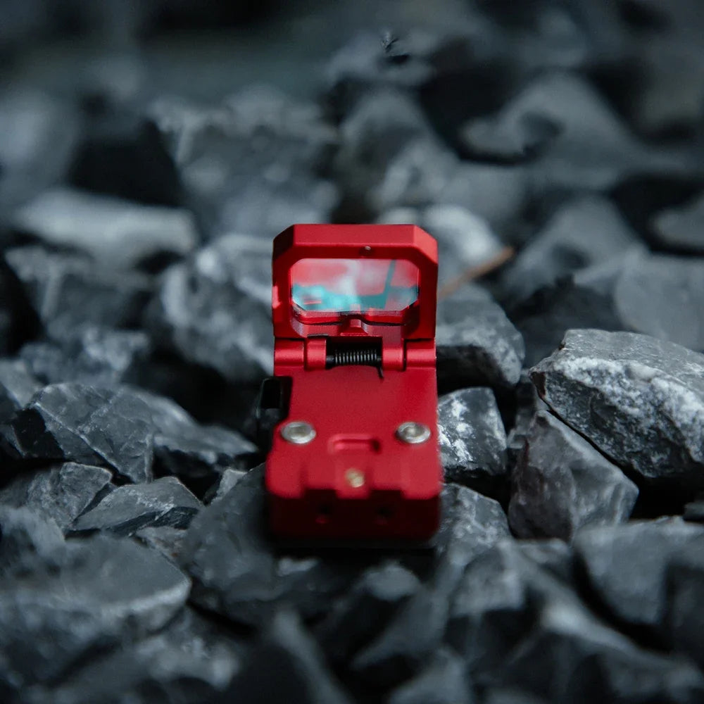 Tactical FlipDot Folding Reflex Red Dot Sight For Hunting Pistol Rifle Shotgun Scope W/R*R Plates&Picatinny Mount 3MOA Dot Sight