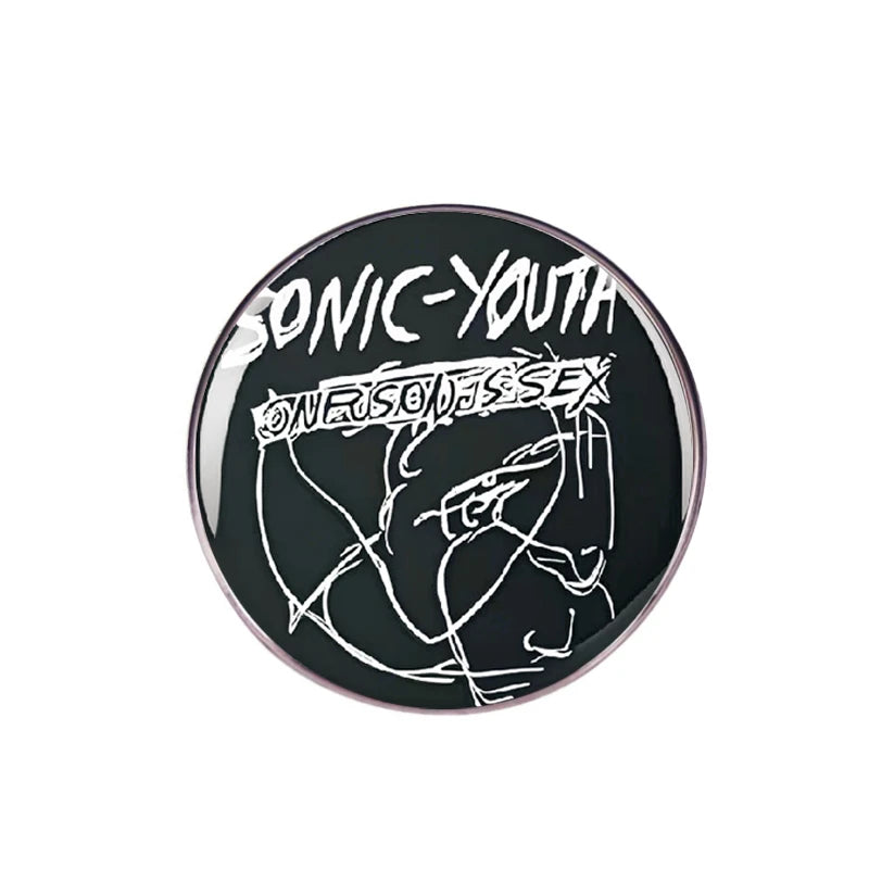 Pop Rock Band Pin Music Album Song Lyrics Brooch Punk Badge Fan Friend Collection Medal Clothing Accessories Wholesale