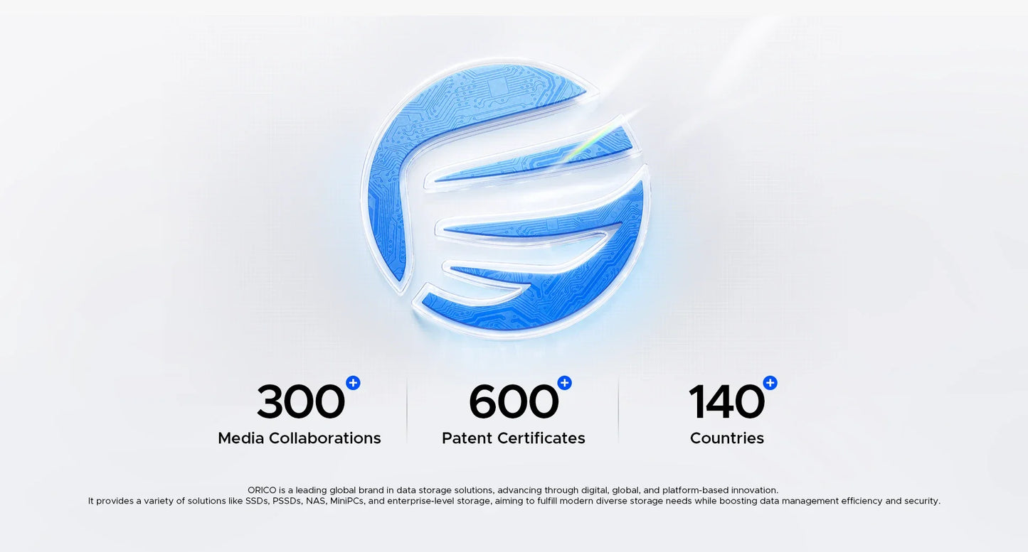 ORICO USB C Flash Drive Dual USB 3.2 Flash Drive Type C + USB A Portable Type-C Flash Drive 2-in-1 USB-C Thumb Drive