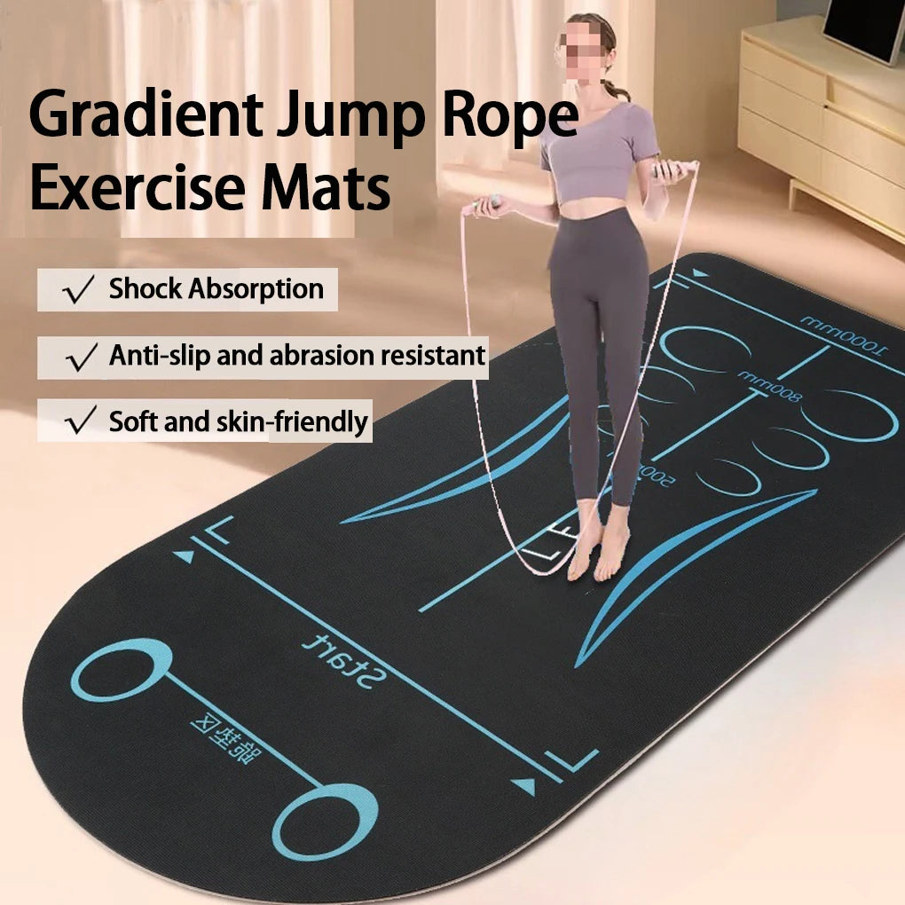 Yoga Mat Shock Anti-skid Gymnastics Mat Silent Kneeling Pad Gym Mat For Indoor Fitness Abdominal Training Core Workout Pilates
