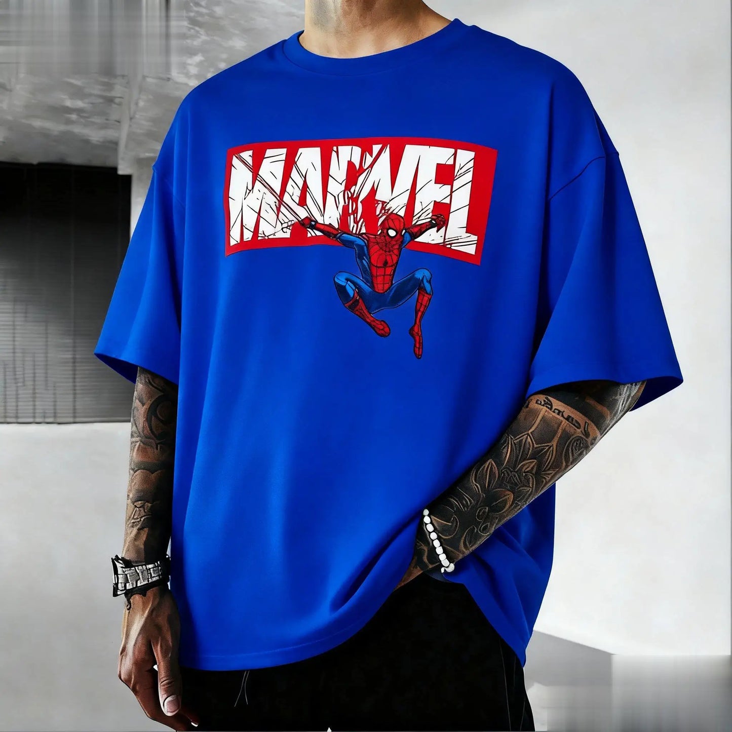 Marvel Spider Man Graphic T Shirt Men Women Cotton Short Sleeve Tee Superhero Print Streetwear Casual Tops Summer Trendy Fashion