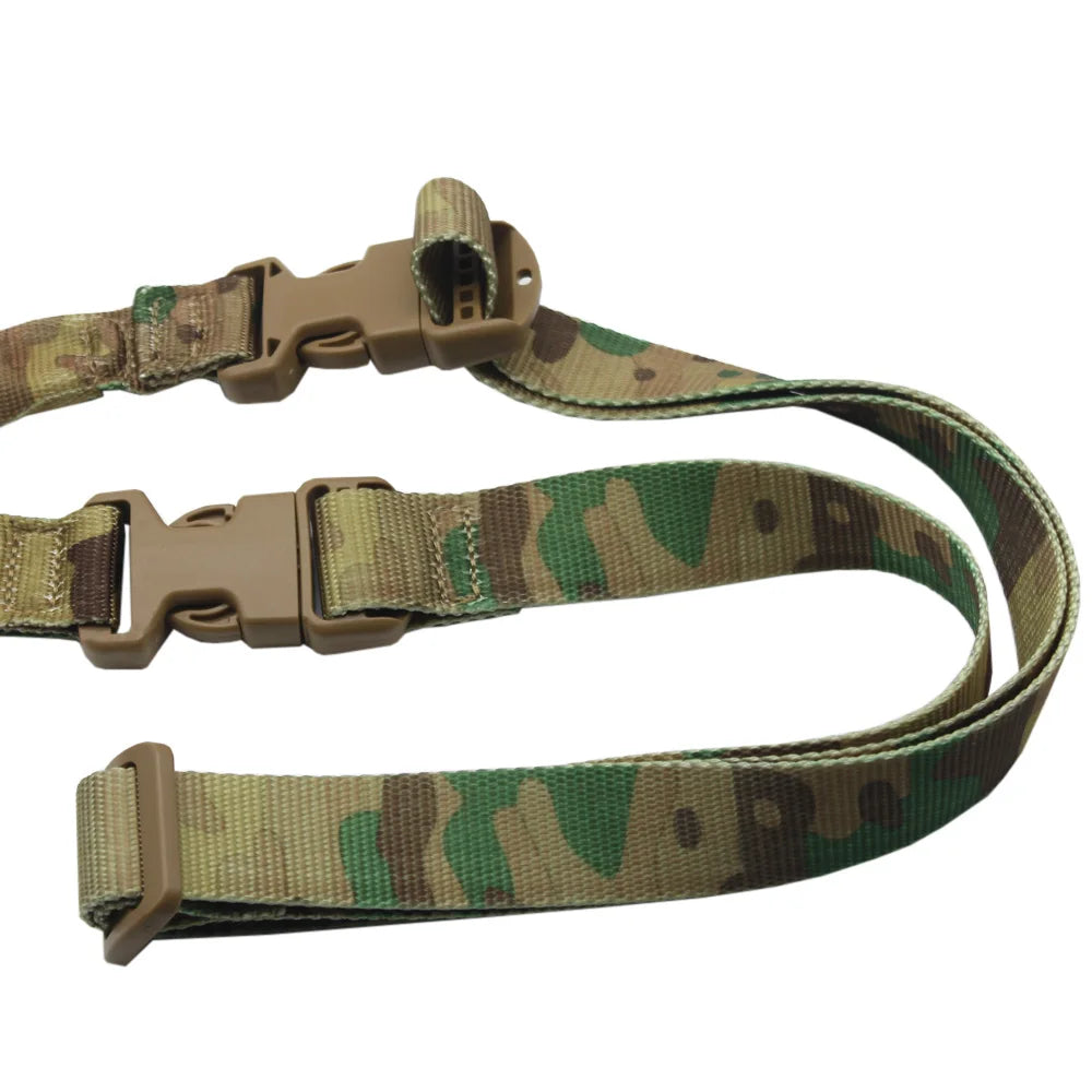 Tactical Single Point Rifle Sling 1 Point Airsoft Heavy Duty Rifle Sling Combat Shooting Gun Sling Hunting Strap