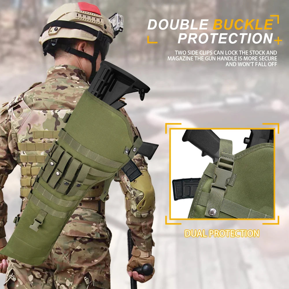 Tactical Rifle Shotgun Scabbard Bag Shotgun Shoulder Carry Case 34 Inch Hunting Gun Holster Airsoft Gun Backpack