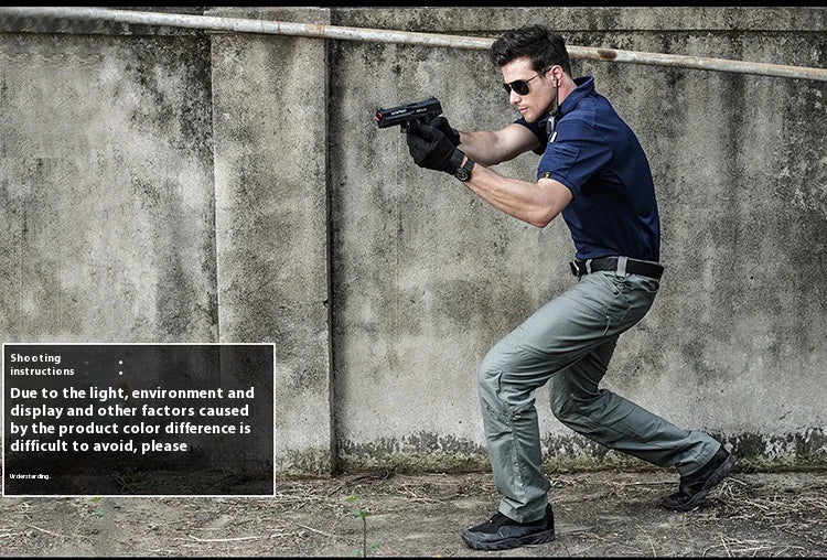 Tactical pants Men's slim-fit army fan training pants Waterproof spring and fall outdoor overalls assault pants