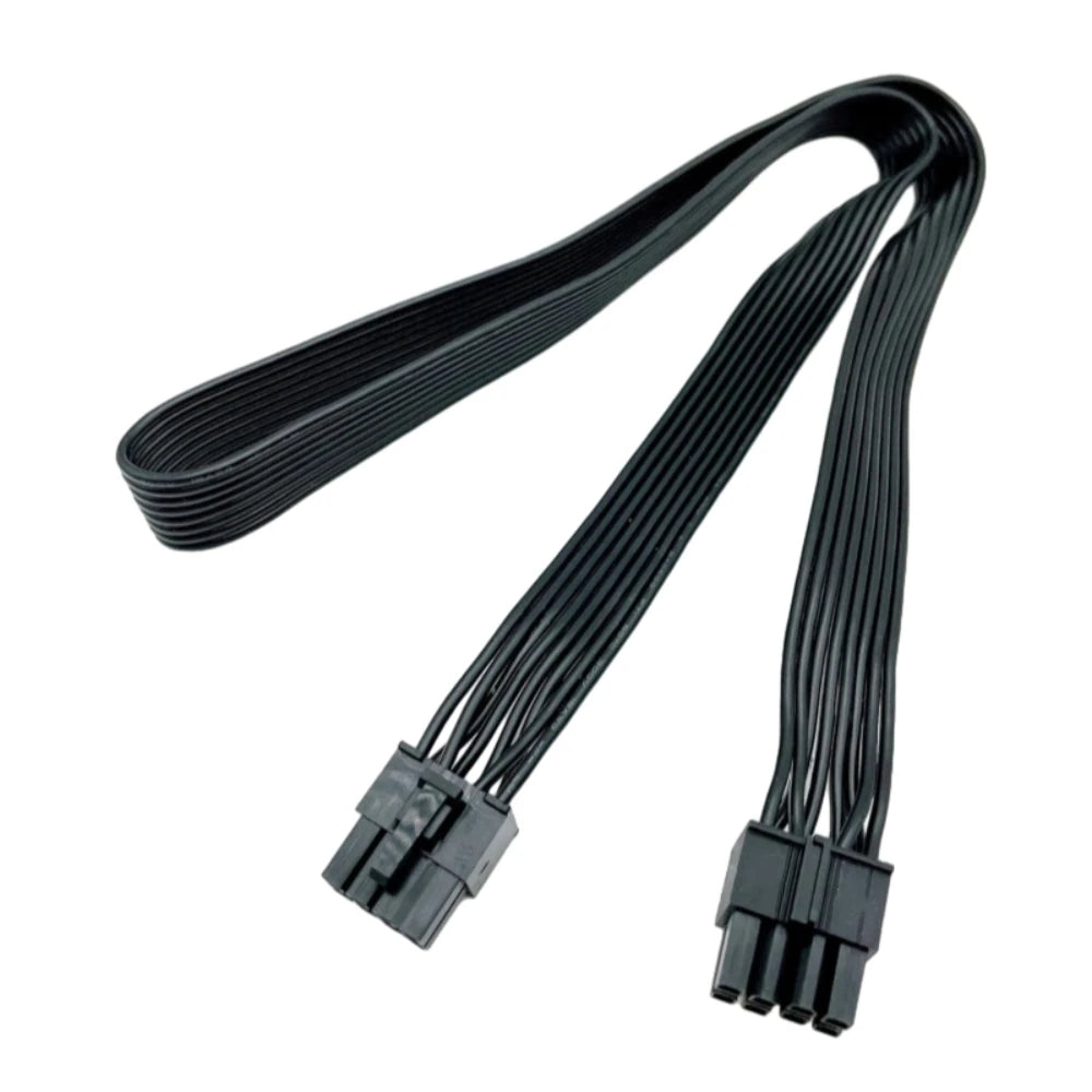 CPU Power Cable 8Pin to 4+4Pin 12V Flat Wire for Seasonic PRIME PX-1600, PX-1300, PX-1200, PX-1000 Platinum Modular Power Supply
