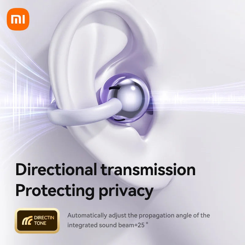 XIAOMI Mijia Wireless Earphone Open Ear M91 Ear Clip ENC Headset Bluetooth 5.4 HD Call Touch Control Headphone for Android iOS