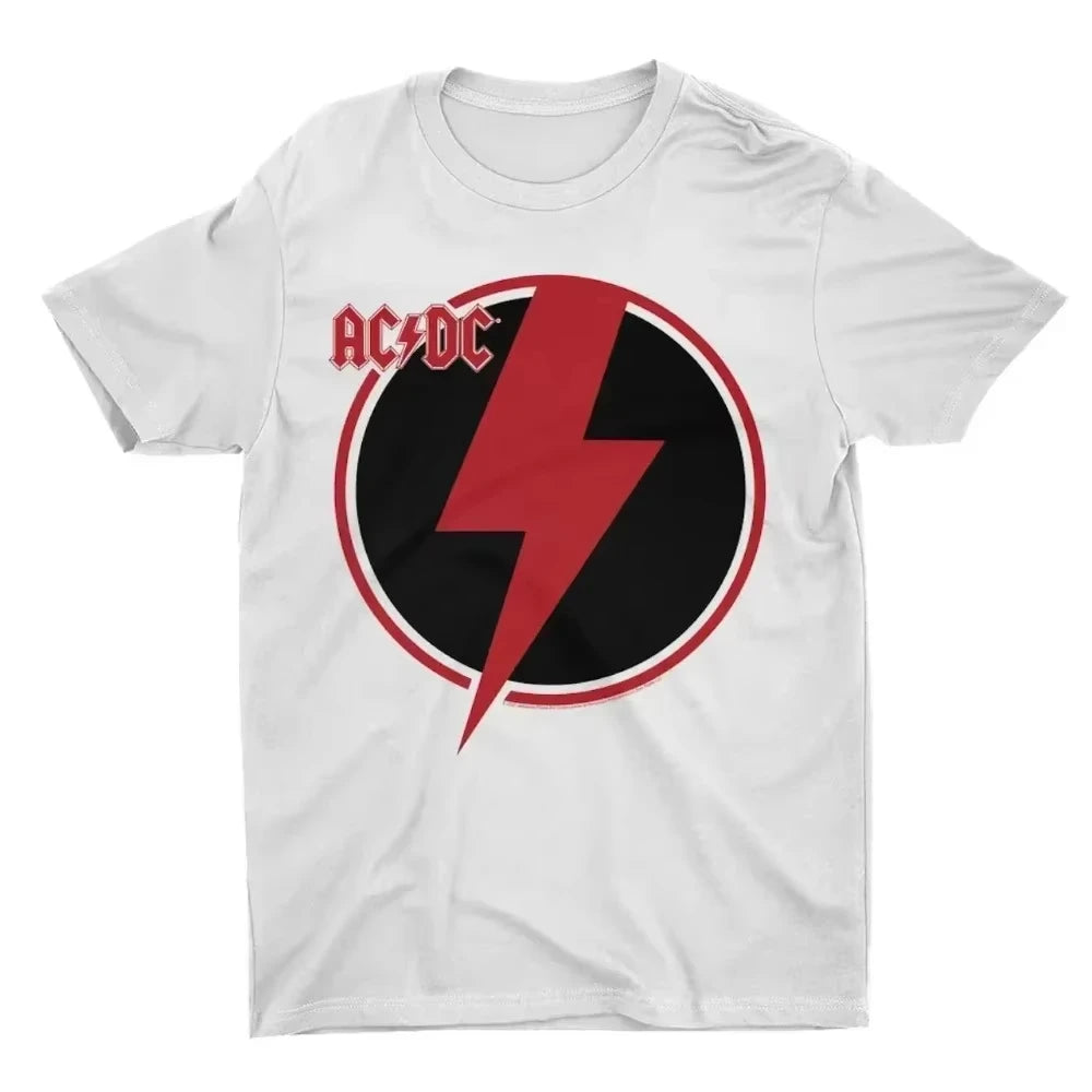Classic AC Print T-shirt DC Women Hip Tshirt Short Sleeve Men T Shirt Streetwear Top Tee for Fans Gift Women Clothing