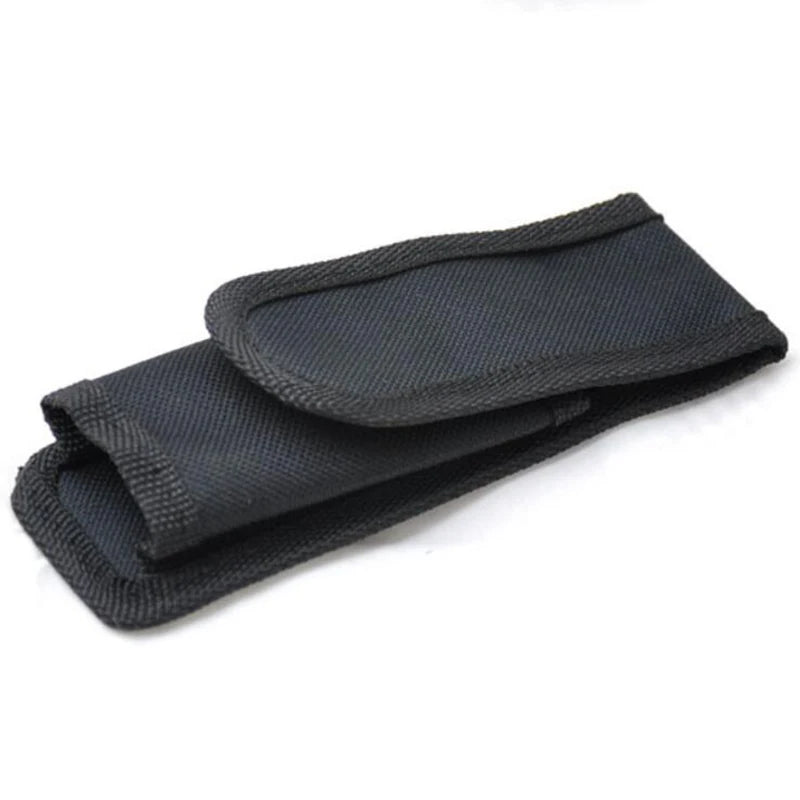 Flashlight Holder for Tactical Torch, Durable Belt Flashlight Holder Nylon Case Belt Clip Tactical Torch Carry Case, Black