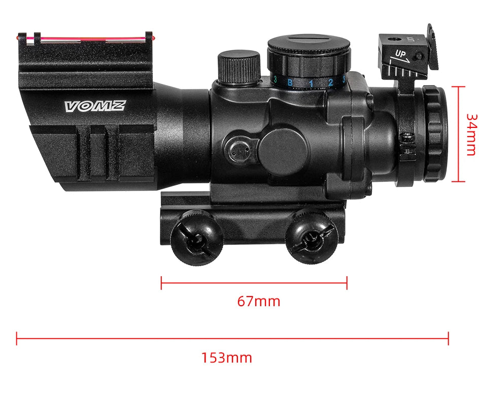 4x32 Riflescope 20mm Dovetail Reflex Optics Scope Tactical Sight For Hunting Gun Rifle Airsoft Sniper Magnifier Air Soft