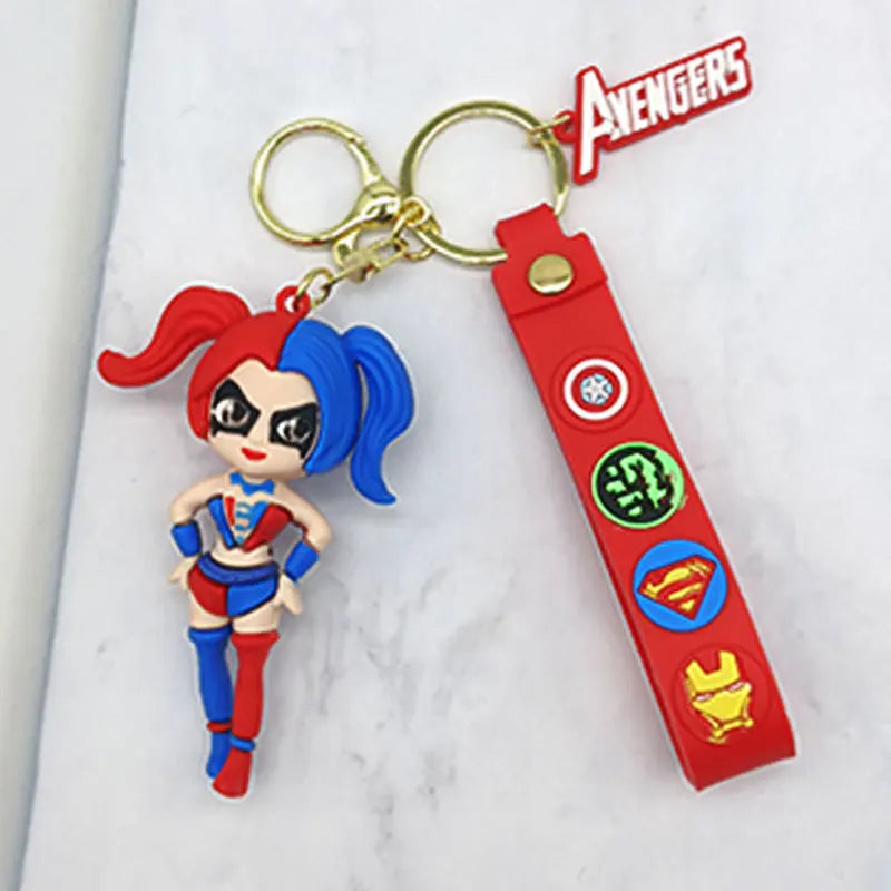Fashion Cartoon Keychain Cute Gilr Fantasy Key Chain Women Bag Pendant Ornaments Girlfriends Car Keyring Gifts Accessories