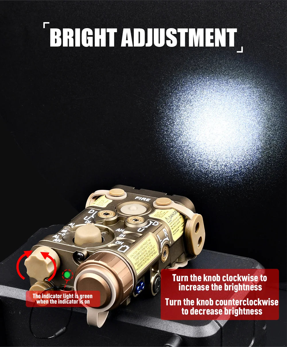 Tactical Metal NGAL Red Dot Green Blue Indicator Surefir M300A M600C Dual Function Switch Fit 20mm Rail Airsoft Hunting Laser