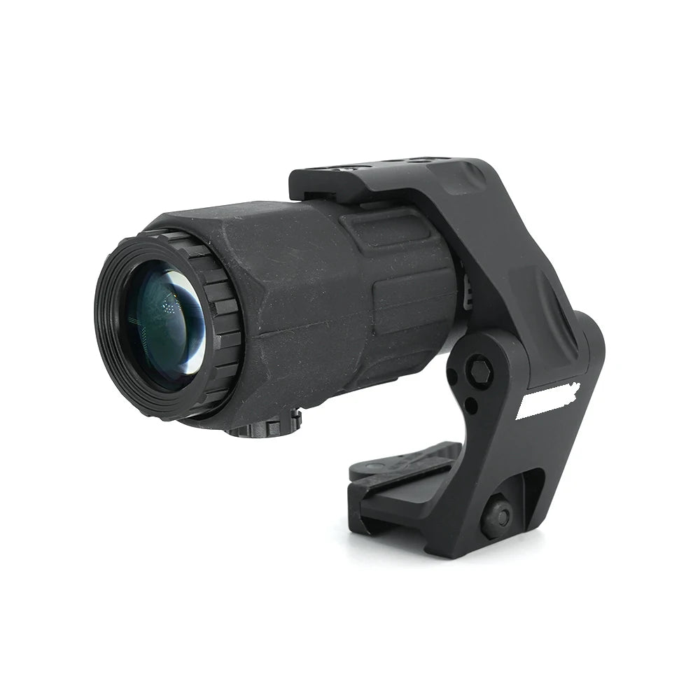 Tactical G45 5X Magnifier Scope With FAST FTC Mount Combo For Airsoft with US Flag Original Markings Black And FDE Colors