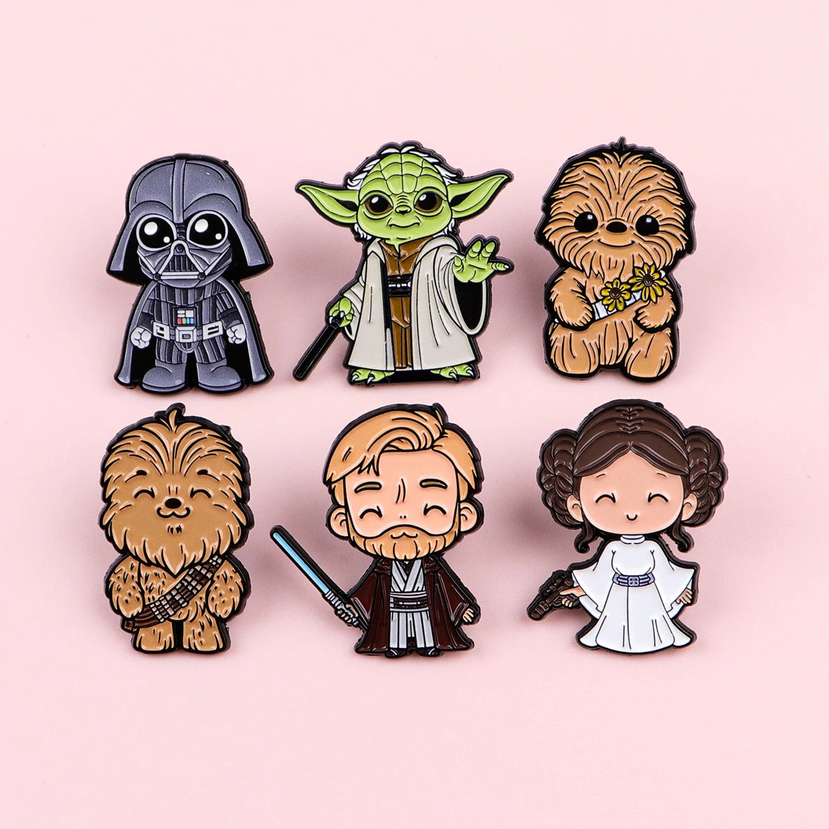 Cool Movie Fighter Enamel Pin Laser Sword Lapel Pin Badge Pins Hats Clothes Backpacks Decoration Jewelry Accessories Kids Gifts