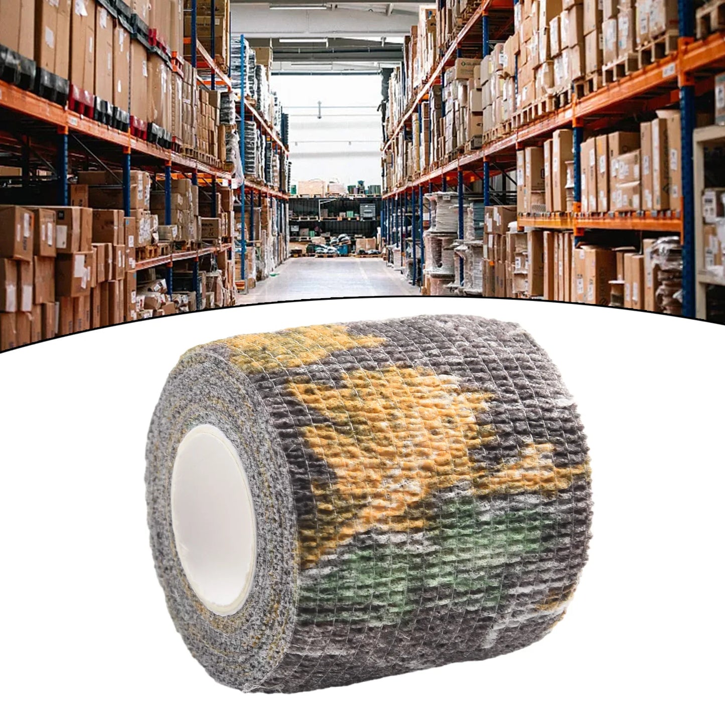 Hand Tool Camo Form Reusable Self Cling Camo Hunting Rifle Provide Insulation Fabric Tape Wrap Polyester Camouflage Equipment