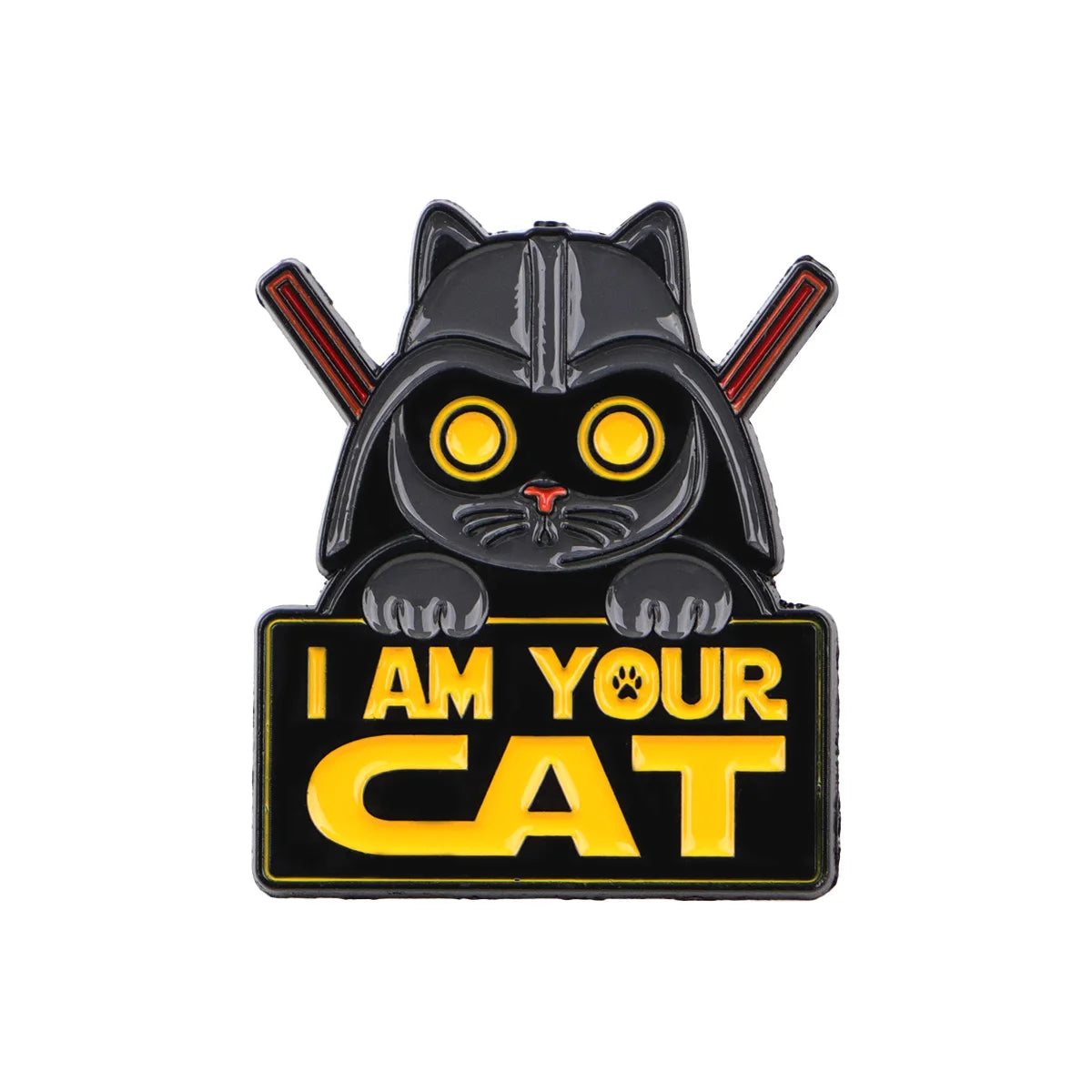 Cool Movie Fighter Enamel Pin Laser Sword Lapel Pin Badge Pins Hats Clothes Backpacks Decoration Jewelry Accessories Kids Gifts