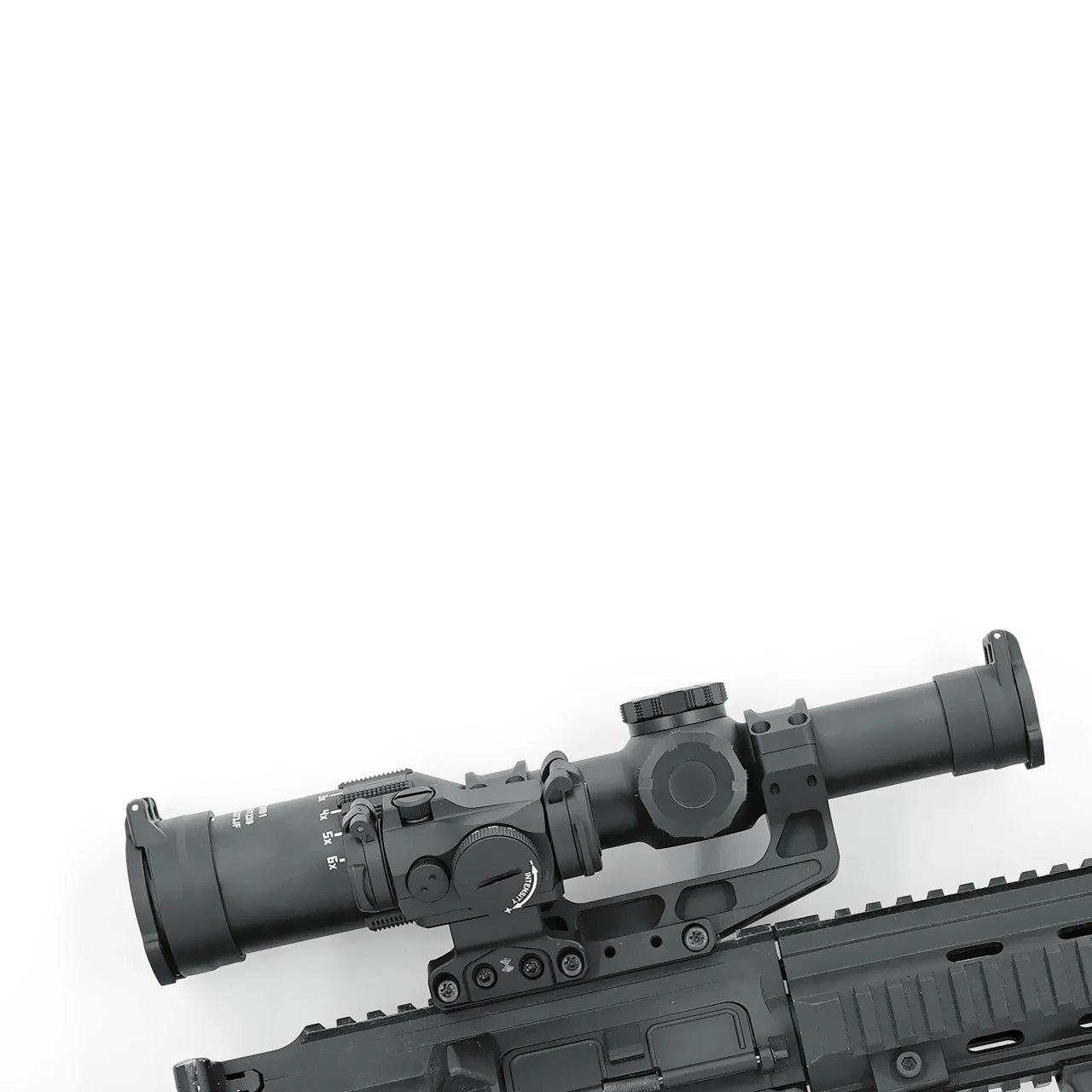 Tactical Fast  LPVO Scope Mount 30mm Tube With Offset Mount Plate For Red Dot Sight ,FDE And Black Color