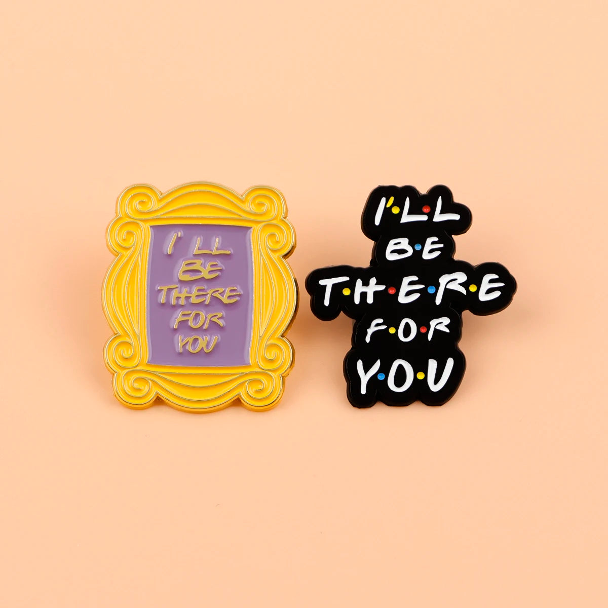 Friends Enamel Pins TV SHOW Quotes Brooches Badge Lapel Pin For Backpack Clothes Accessories Fashion Jewelry Fans Gifts