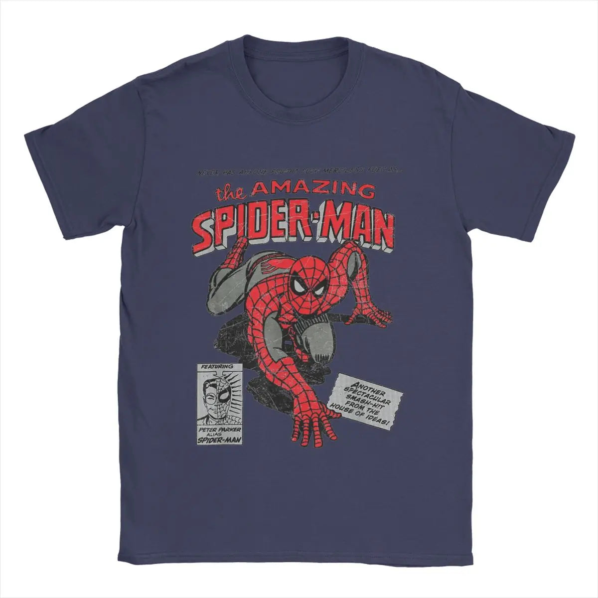 Spider-Man Spider-Man Movie Retro Comics Men's T-Shirt Creative T-Shirt Crew Neck T-Shirt Birthday Gift Top 3D Printed T-Shirt