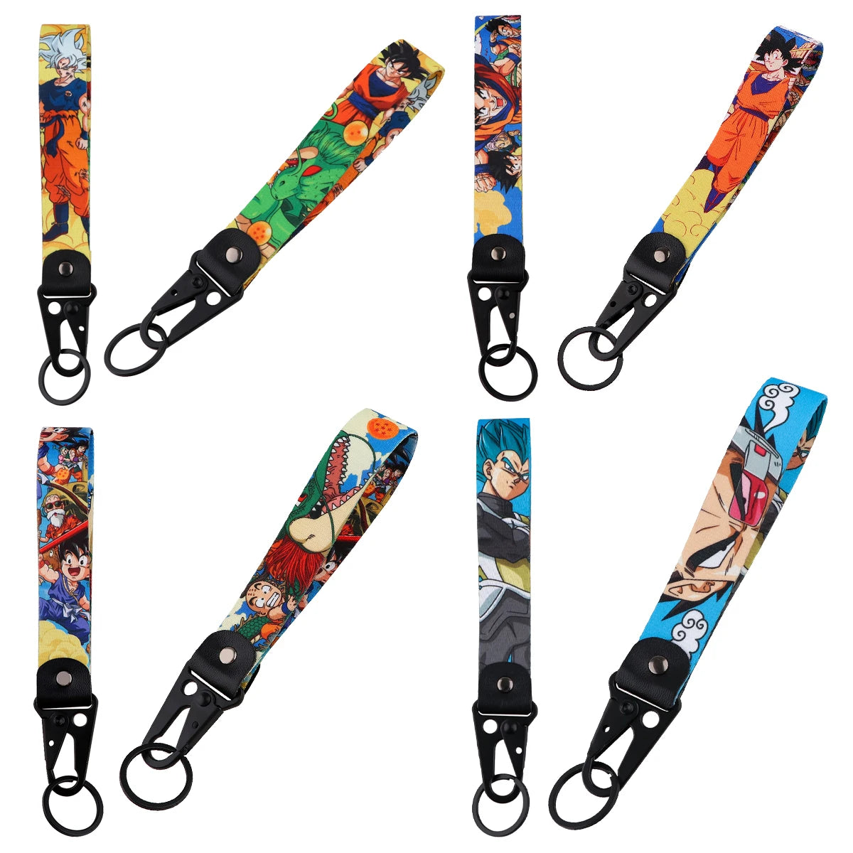 Anime Keychain For Car Motorcycle Cool Boy Short Lanyard Wrist Strap Key Holder Cosplay Accessories Toys Gifts