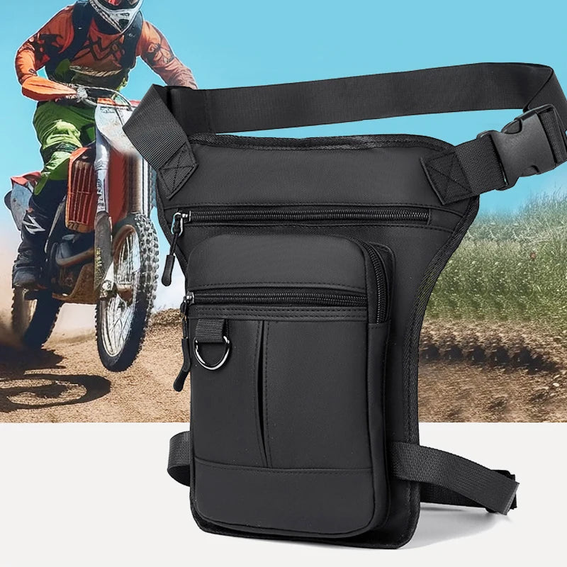 Tactical Travel Bag Waterproof Motorcycle Waist Leg Bag Men Hip Bum Pack Leg Side Bag Ride Bags Outdoor Casual Fanny Pack Bag