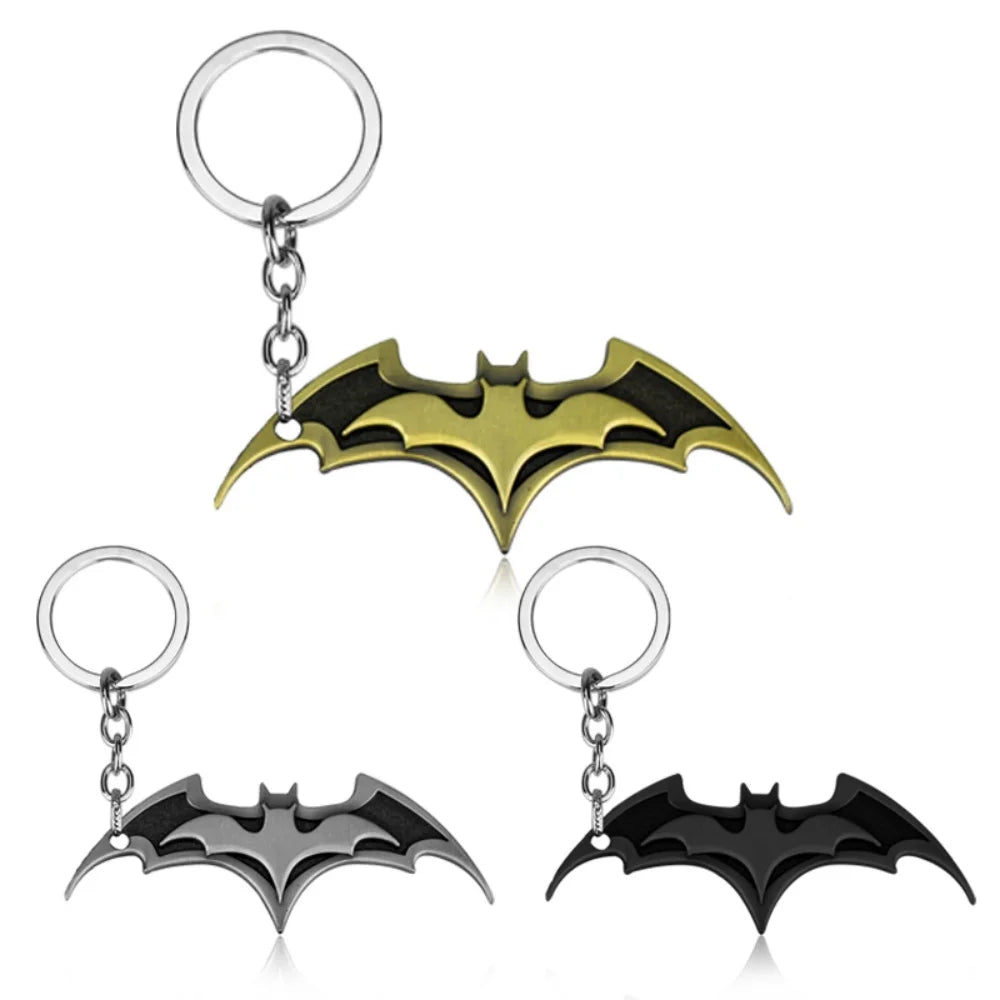 Batman Marvel anime keychain creative keychain high-end car couple keychain for men and women