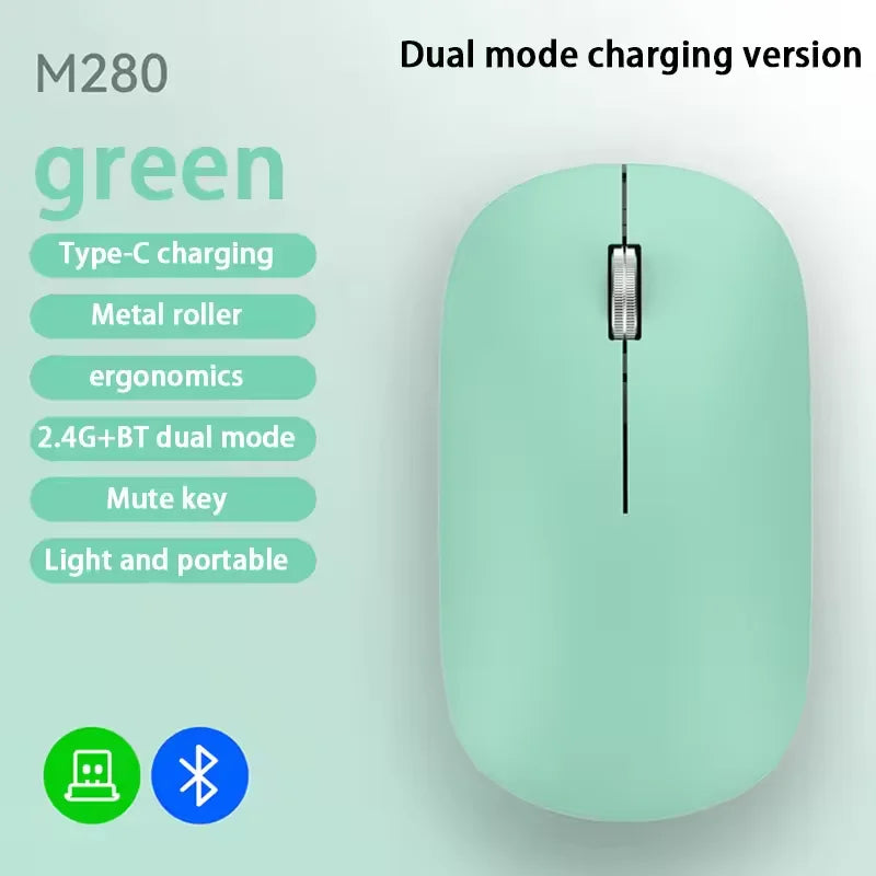 Xiaomi Wireless Mouse Type-C Charging Silent Click Portable Office Ergonomic Laptop Universal Lightweight Office Game No-Noise