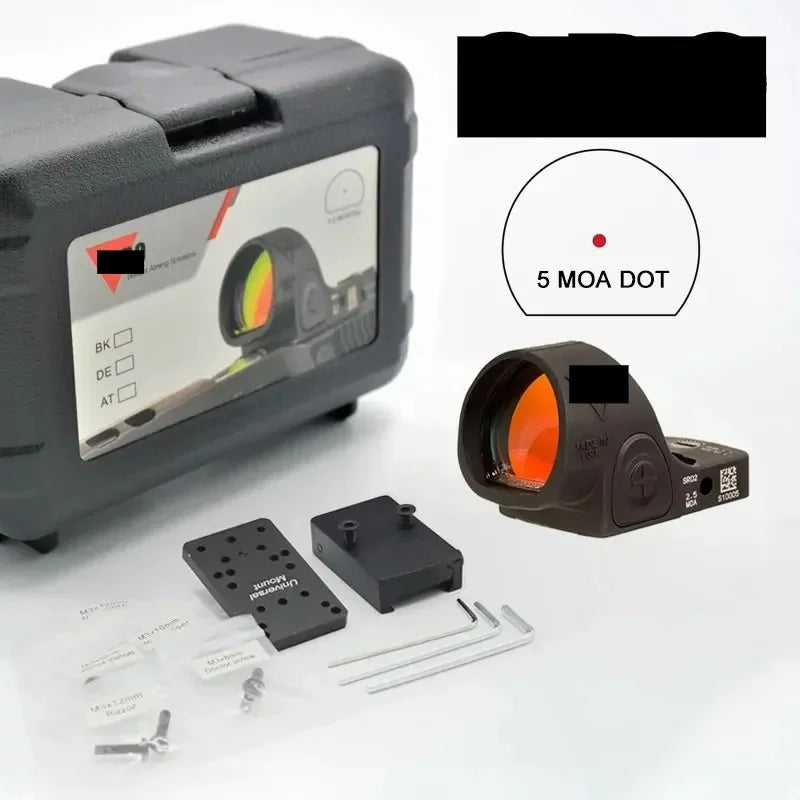 Tactical R-R HD Reflex Red Dot Sight For GLOCK Pistol Handgun Full Multi Coated Lenses Fit Rifle Airsoft Picatinny Rail Mount