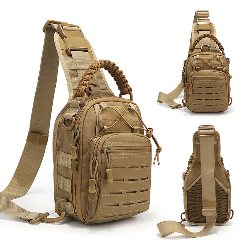 Tactical Chest Rig Pack for Men, Running Chest Bag with Front Loop Recon Chest Rigs for Hunting Outdoor EDC