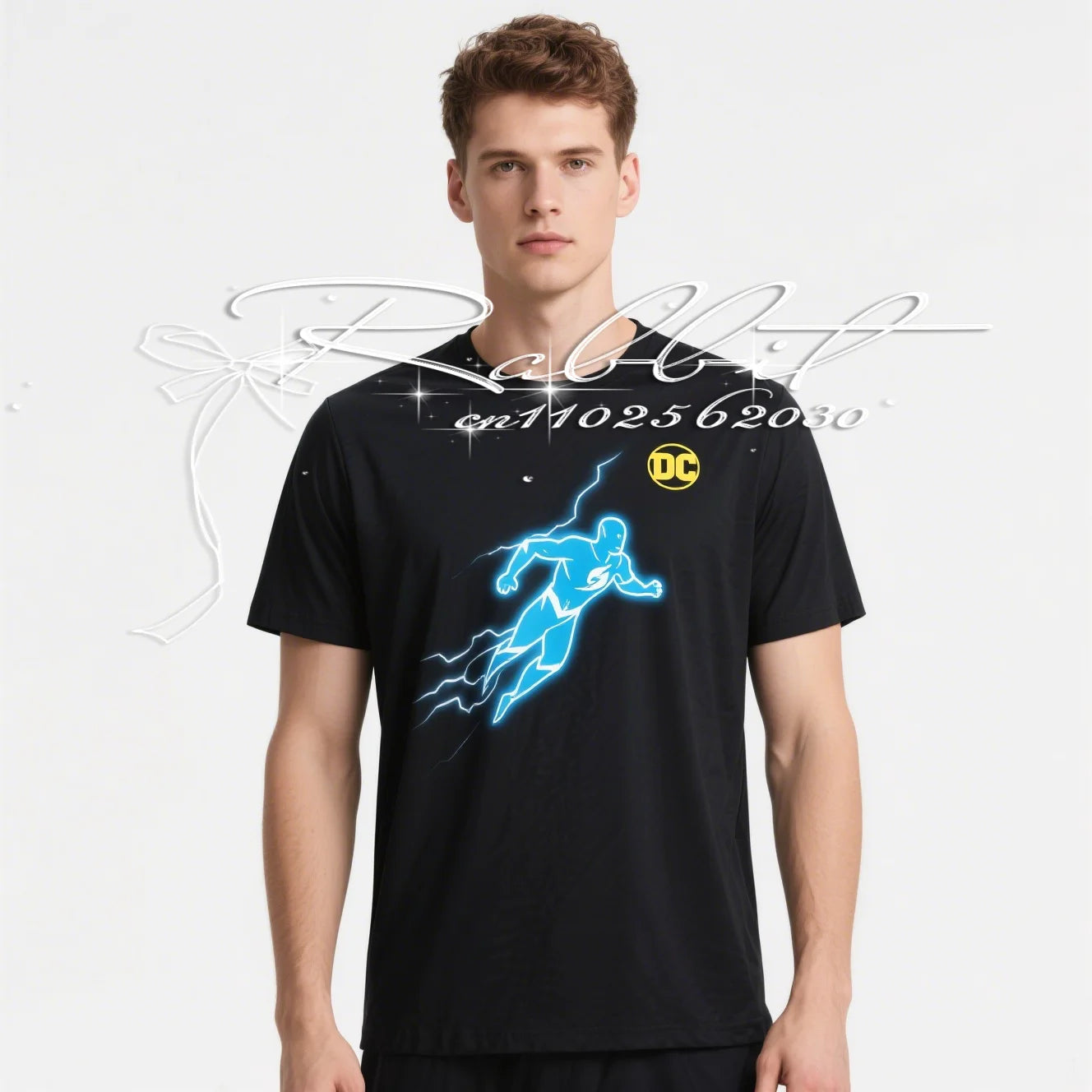 2025 New DC Universe Classic Superhero Flash 3D Printed Sports Quick Drying T-shirt for Men's Youth Casual Loose T-shirt